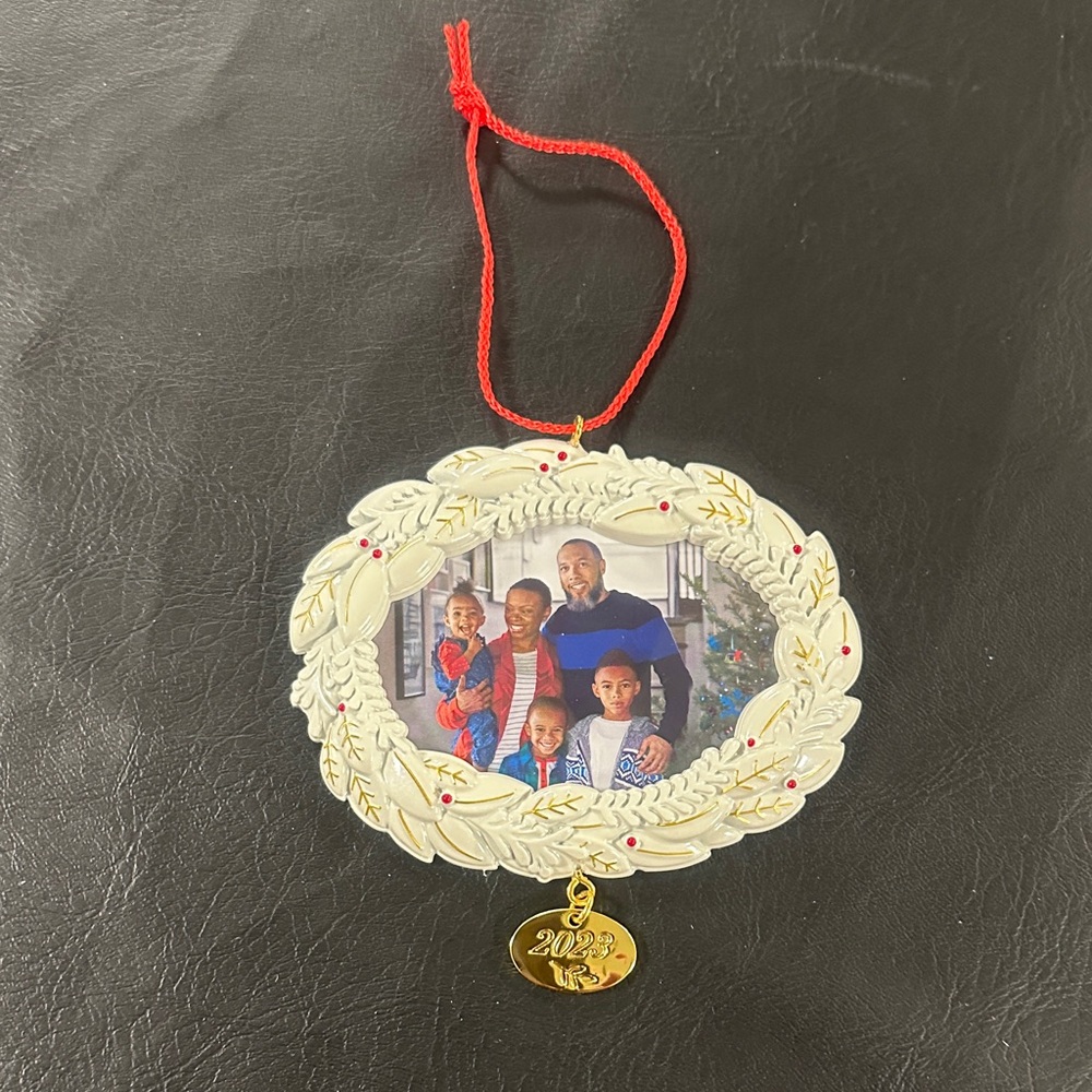 KEEPSAKE the Label Gold and Cream Holiday Ornament
